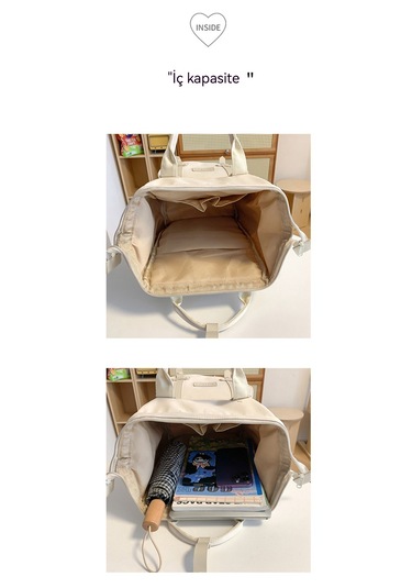 Hafif Seyahat Sırt Çantası Anne Çantası-pembe Pembe