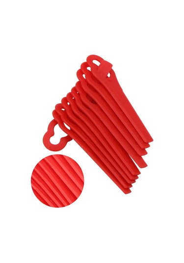 Lebihmurah 2836 Florabest Çim Düzeltici-120 İçin Plastik Bıçaklar-kırmızı