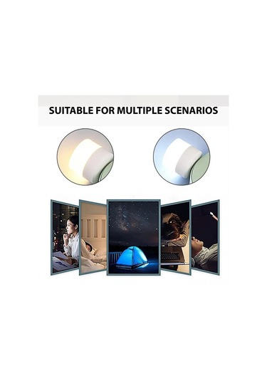 Skycity 10'lu Paket Usb Led Gece Lambası - 5v 1a, 80-100 Lumens, Sıcak & Soğuk Beyaz Işık, Dayanıklı Abs+pc, Ev Ve Seyahat İçin Beyaz
