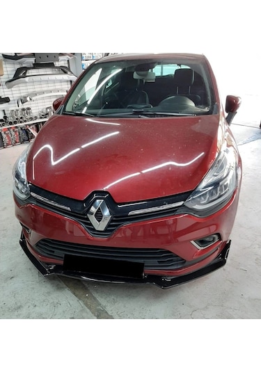 Renault Clio 4 Ön Ek Lip 3 Parça Parlak Siyah Voltex Tam Uyumlu