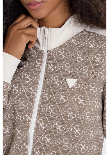 Guess Bayan Sweat V5bq16 K1990 Fngy Kahve Kahve