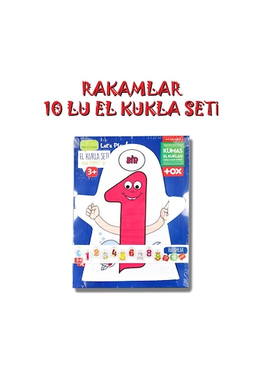 Tox 10 Parça Tox Rakamlar El Kukla Set T047 . Eğitici Oyuncak