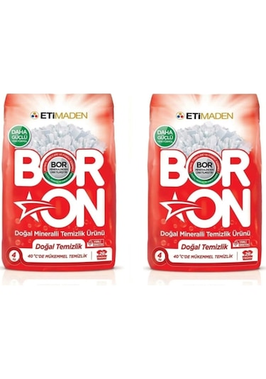 Boron Doğal Mineralli Beyazlar için Temizlik Ürünü 2 x 4 KG