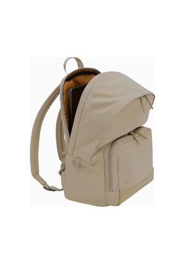 Lojel Semo Backpack Deri Detaylı 18l Günlük Ve Iş Sırt Çantası Bej 2