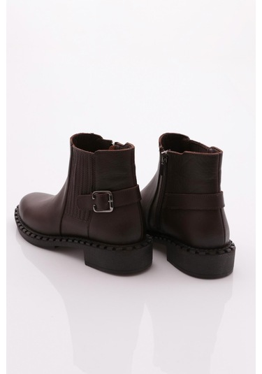 Dgn 042 Kadin Yani Tokali Klasik Bot 042-2495-R2298 Kahverengi