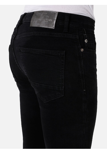 Colins 040 Alex Dar Kesim Düşük Bel Dar Paça Siyah Erkek Pantolon Cl1070537 Denim