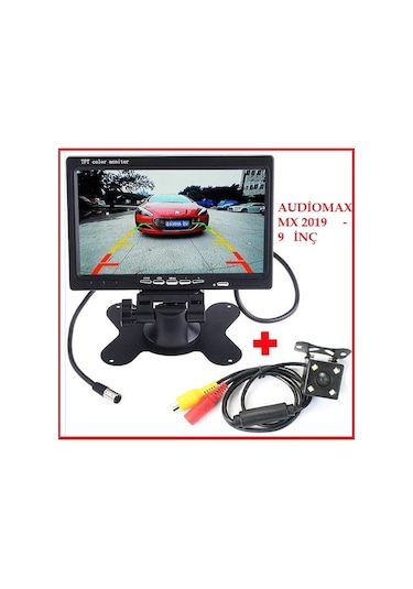 9" Audiomax Kamyon Otobüs Geri Park Kamera Sistemi 9" 10 M