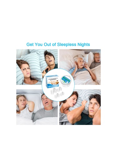 Vkemall Anti Horlama Cihazları Burun Horlama Durdurucu İçin Anti Horlama Klipsleri Daha Yeşil