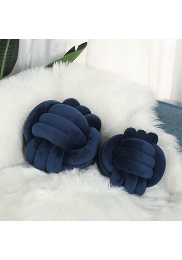 Tek Renkli Yastık, Üçlü İp Kristal Tüylü 22cm-1 Ekru