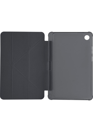 Maks Technology Lenovo Tab One 8.7 Tb-305fu Kılıf Mkst Tri Folding Kalem Bölmeli Standlı Kılıf - Siyah Tablet Kılıfı