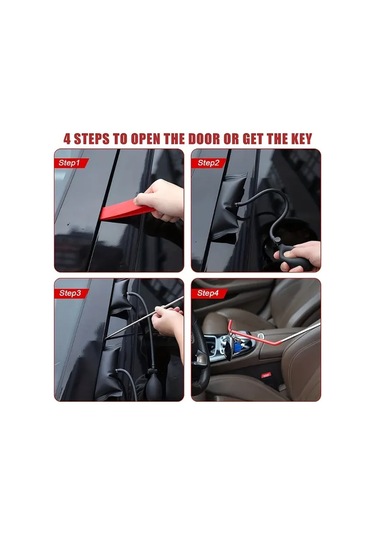 Elmpaly 14 Parça Araç Çantası Uzun Tutamaklı Pompa Hava Yastığı Acil Yol Yardım Seti