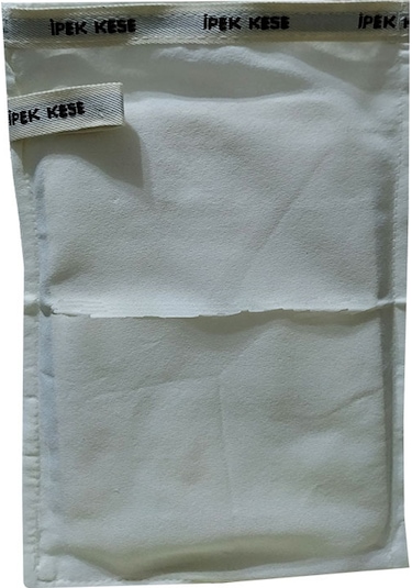 Micro Peel İpek Hassas Cilt İçin Banyo Kesesi 16 x 25 CM Beyaz