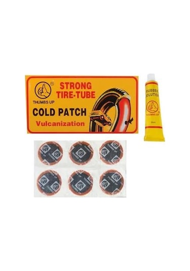 Thumbs Up Lastik Yaması Güçlü Tamir Kiti Soğuk Yama 36 Adet Sarı - Siyah