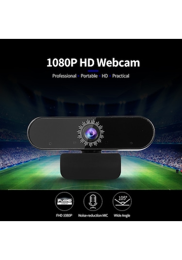Xindoker "full Hd 1080p Geniş Açılı Web Kamerası - Gürültü Önleyici Mikrofonlu, Usb Tak Çalıştır"