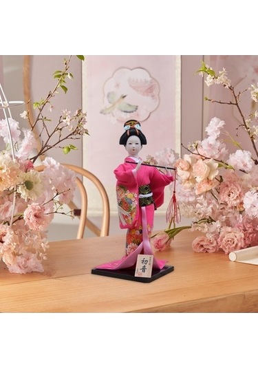 Lijinxu Magideal 30 Cm Japon Kimono Geyşa Bebek Geleneksel Kırmızı