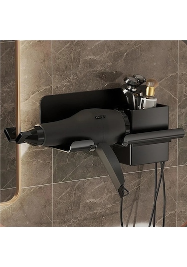 Jialan Saklama Kutusu Dayanıklı Alüminyum Alaşım Saç Kurutma A Siyah