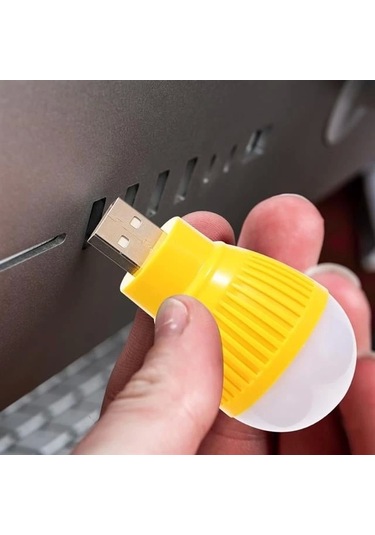 Powermaster Pm-34389 Usb Beyaz Gece Lambası Mini Ampul Aydınlatma Çok Renkli