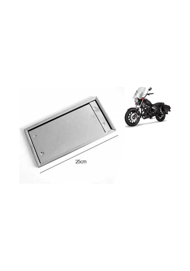 Plakalik Motorsiklet Paslanmaz Krom (Adet) 15.5Cmx24Cm 321347861