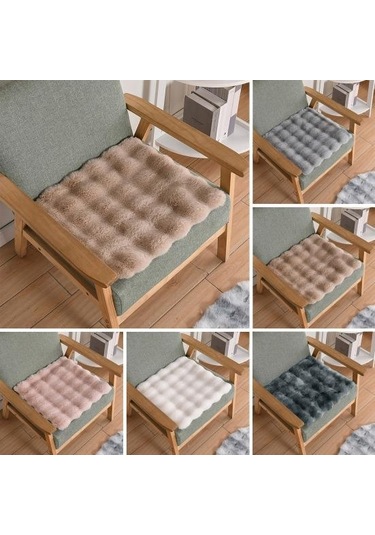 Gri Düz Renk Sandalye Minderi Aşınmaya Dayanıklı Ekstra Yumuşak Kalın Yıkanabilir Yemek Sandalyesi Minderi Kalınlaşmış Koltuk Pedi