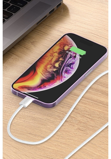 Earldom EC-190CC 2 M 60 W Apple iPhone 15 Serisi ile Uyumlu Type-C to Type-C PD Hızlı Şarj Kablosu