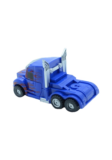 2 Adet Dönüşebilir Transformers Kamyon Robot Oyuncak Çek Bırak Sürtmeli Araba Seti 2 Renk Birden Çok Renkli