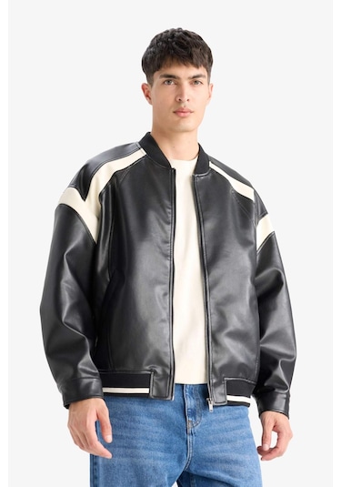 Defacto Regular Fit Kolej Yaka Bomber Fermuarlı Mont C5844ax25aubk27 Siyah Defacto Regular Fit Kolej Yaka Bomber Fermuarlı Mont C5844ax25aubk27 Siyah