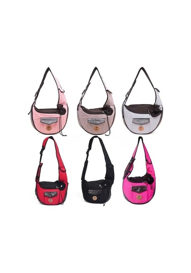 Dm Cbtx Lovoyager Çapraz Evcil Hayvan Çantası Küçük Köpek Kedi Seyahat Çantası Yaz Örgü Siyah