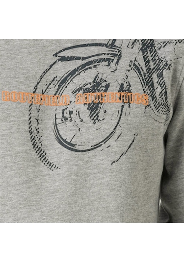 Routefield Harv Erkek Sweat-23394 Gri