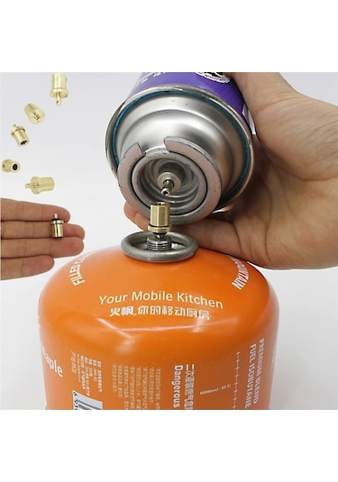 Bilteknik 5'li Tüm Tüplere Ve Kartuşlara Uygun Kamp Kartuşu Dolum Seti Çok Renkli