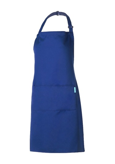 Erkek Kadın Çok Amaçlı Mavi Apron, Ayarlanabilir Boyun Bağı, Uzun Bel Bağları Ve Cepi, Profesyonel Mutfak/garson Kullanıma Uygun Mavi Mavi