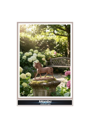 Monbc At Biblo 3d Tasarım Dekoratif Biblo, Hediyelik Ve Ev Ofis İçin Şık Aksesuar