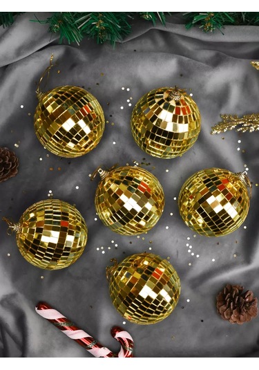 Mıland Yılbaşı Ağacı Topları Ve Süsleri Seti, 6 Adet, 8 Cm Plastik 243513466 Sevilen Kişi