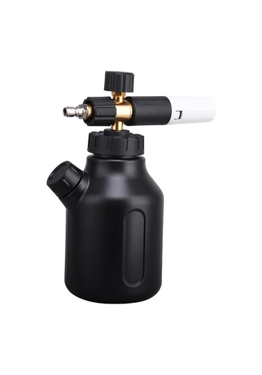 Springsun Yüksek Basınçlı Araba Yıkama Spreyi - 2201 Model Siyah Mühendislik Plastik - Ölçü İzli, Döner Başlı, Kalın Vücut, 1/4 Hızlı Takma Erkek Uç