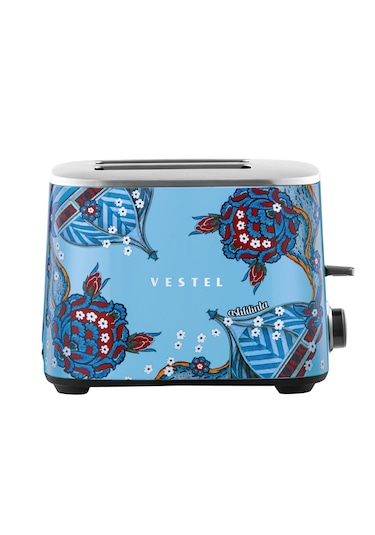 Vestel X Aslı Filinta Retro Düş Mavisi Çini Ekmek Kızartma Makine