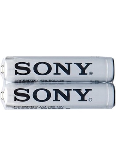 Sony R03-NUP2A Çinko Karbon AAA İnce Kalem Pil 2'li