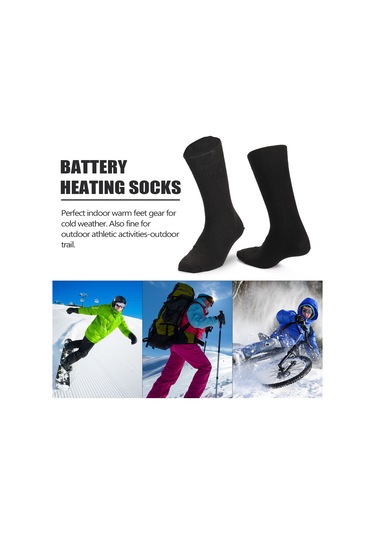Tenfowee Kışlık Elektrikli Isıtıcı Çoraplar - Karbon Fiber Teknoloji - Bisiklet, Moto, Av, Balıkçılık İçin - Aa Pil İle Çalışır Pil Yok Çok Renkli