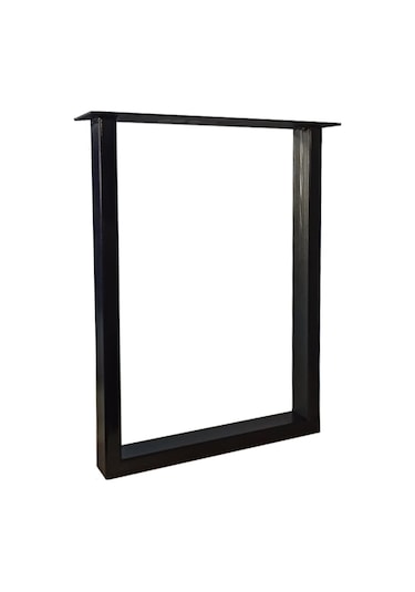 Bin1Fırsatt Metal Ayak Ahşap Masif Kütük Orta Yan Zigon Sehpa Bank Ayağı