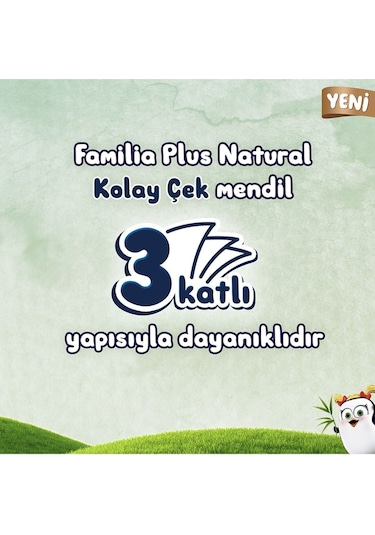 300 Adet 2paket Plus Natural Çek Al Mendil 150li 2 Paket X 150 Yaprak
