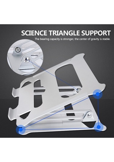 Pazly Alüminyum Dizüstü Bilgisayar Standı Toptan, Katlanabilir Bilgisayar Destek, Boyun Omurga Koruyucu Stand