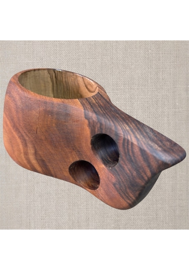 Ahşap Ceviz Ağacı Kuksa 16x8x7 Cm.
