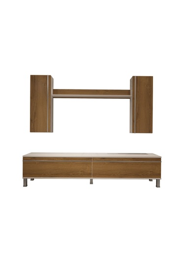 Decoraktiv Eko 5d Mdf Std Krom Ayaklı Tv Ünitesi Tv Sehpası - Beyaz Pera Beyaz - Meşe Decoraktiv Eko 5d Mdf Std Krom Ayaklı Tv Ünitesi Tv Sehpası - Beyaz Pera Beyaz - Meşe