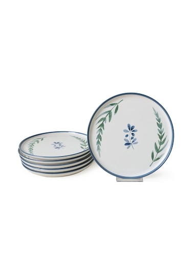 Keramika Daphne Nordic Pasta Tabağı 22 Cm 6 Adet 22923 Çok Renkli