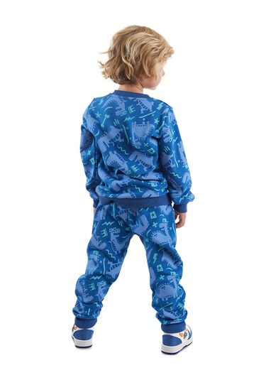 Denokids Dino Park Erkek Çocuk Eşofman Takım Renkli Çok Renkli