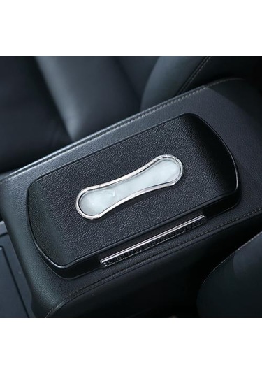 Yaratıcı Araba Doku Kutusu Moda Plastik Peçete Kılıfı Narin Kağıt Tutucu Kılıf Araba Oto Ev Siyah