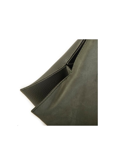 Nas 1271 Kadın Omuz Çantası Nubuk Haki Siyah