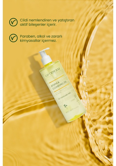 Optiderm Atopica Cleasing Oil Yüz Ve Cilt Temizleme Yağı 400 Ml