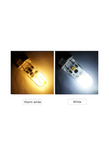 Hfambition Gy6.35 Tabanlı 3w Silikon Cob Ampul, Ac/dc 12v, 2700-2900k Isı Beyazı, 360 Aydınlatma, Ev/ofis Kullanıma Uygun