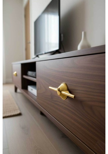 Lüks Star Kulp Altın 32mm Mobilya,yatak Odası, Televizyon Ünitesi,çocuk Ve Genç Odası, Dolap Kulpu Altın