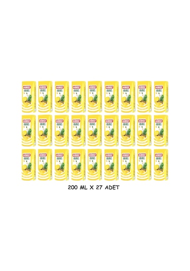 Dimes Ananas Aromalı İçecek İçecek 200 Ml X 27 Adet