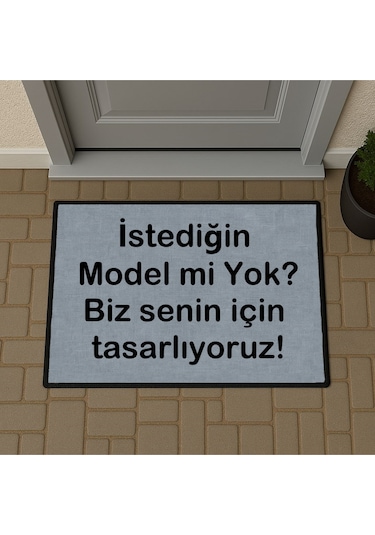 İstediğin Model Tasarlanabilir Kişiye Özel Tasarım Kapi Paspas 60x40cm Kapi Onu Paspasi Çok Renkli